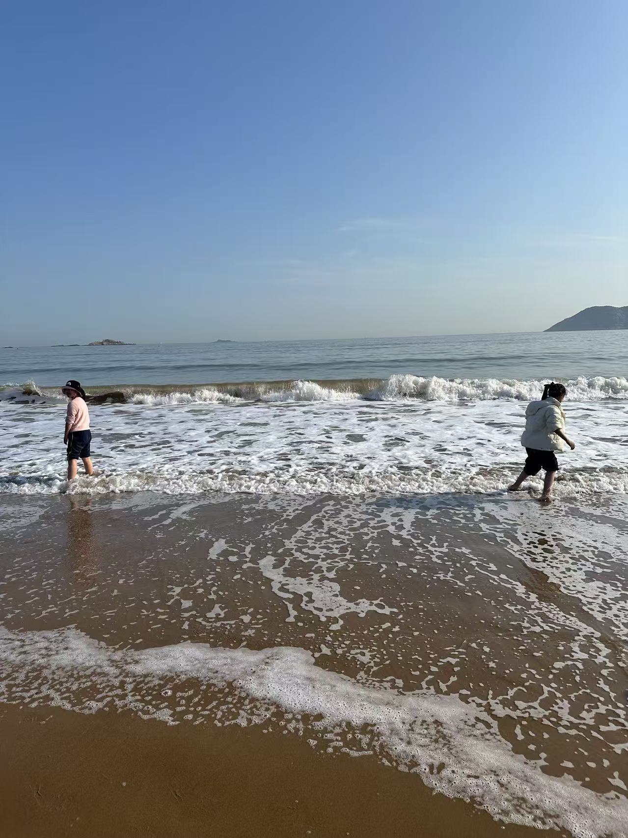 差点错过的沙滩，没有错过的落日。